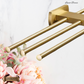 "Lusso" Sovereign 3 Bar Towel Rail Brushed brass 600mmx155mm