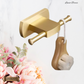 "Lusso" Sovereign Mini Towel Rail 150mm -Brushed brass