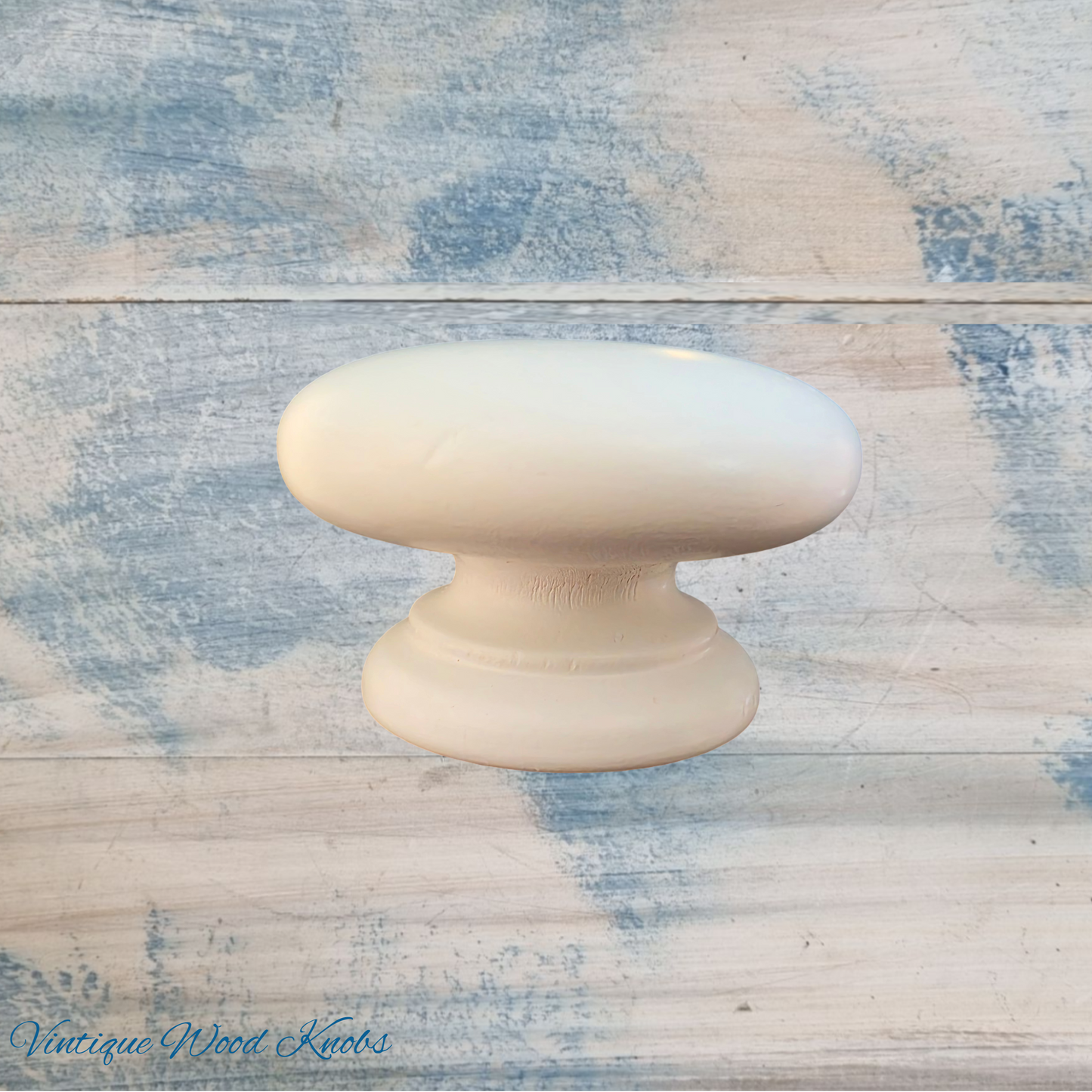 Sylvian White wooden cabinet / Drawer Knob 40mm dia