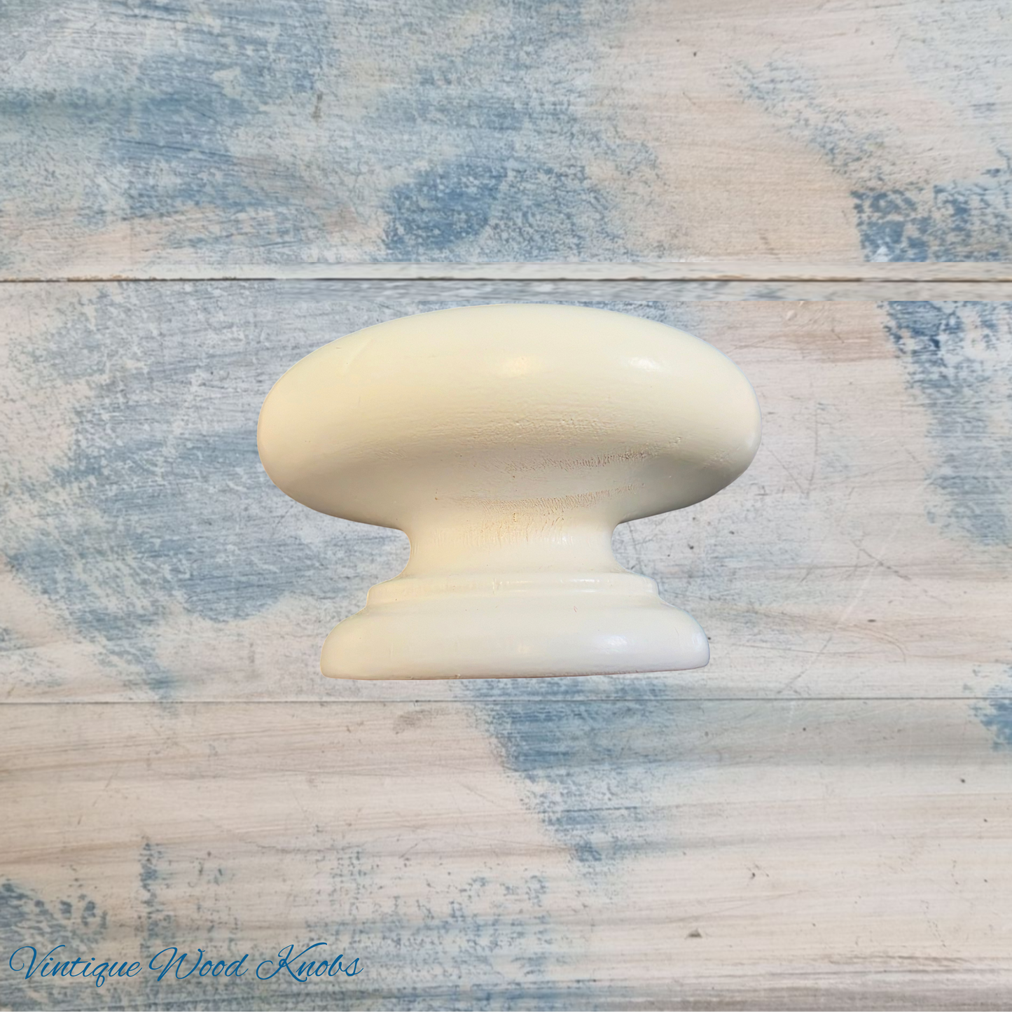 Sylvian White wooden cabinet / Drawer Knob 40mm dia