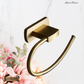 "Lusso" Sovereign Bathroom towel Ring -Brushed brass