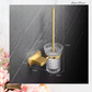 "Lusso" Sovereign Bathroom Toilet Brush Holder -Brushed brass