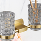 "Lusso" Sovereign Bathroom Double Cup Holder -Brushed brass