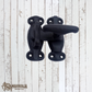 Cast iron Black Antique Iron Tee Fastener 74mm x 63mm (MAJ-818)