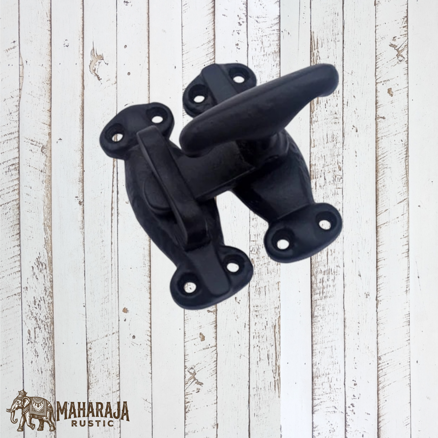Cast iron Black Antique Iron Tee Fastener 74mm x 63mm (MAJ-818)