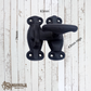 Cast iron Black Antique Iron Tee Fastener 74mm x 63mm (MAJ-818)