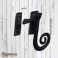 Cast iron Black monkey tail window Fastener (MAJ-819)