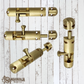 Heavy Duty Enclosed  Solid Brass Sliding Bolt 115mm to 280mm long