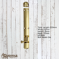 Heavy Duty Enclosed  Solid Brass Sliding Bolt 115mm to 280mm long