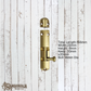 Heavy Duty Enclosed  Solid Brass Sliding Bolt 115mm to 280mm long
