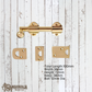 Heavy Duty Surface Brass bolts for windows and doors 100mm