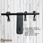 Hand Forged Iron smooth Aldrop Door latch bolt 304mm long