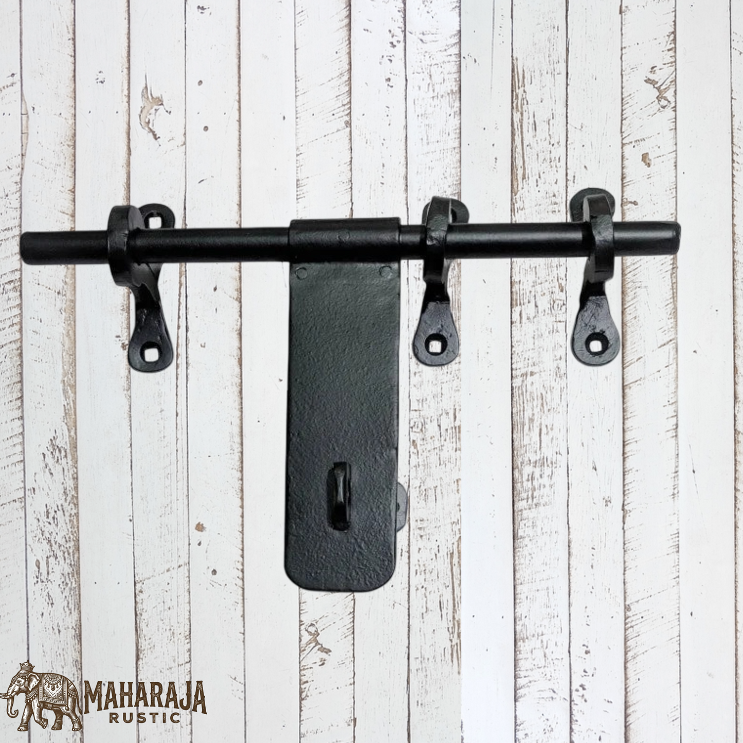 Hand Forged Iron smooth Aldrop Door latch bolt 304mm long