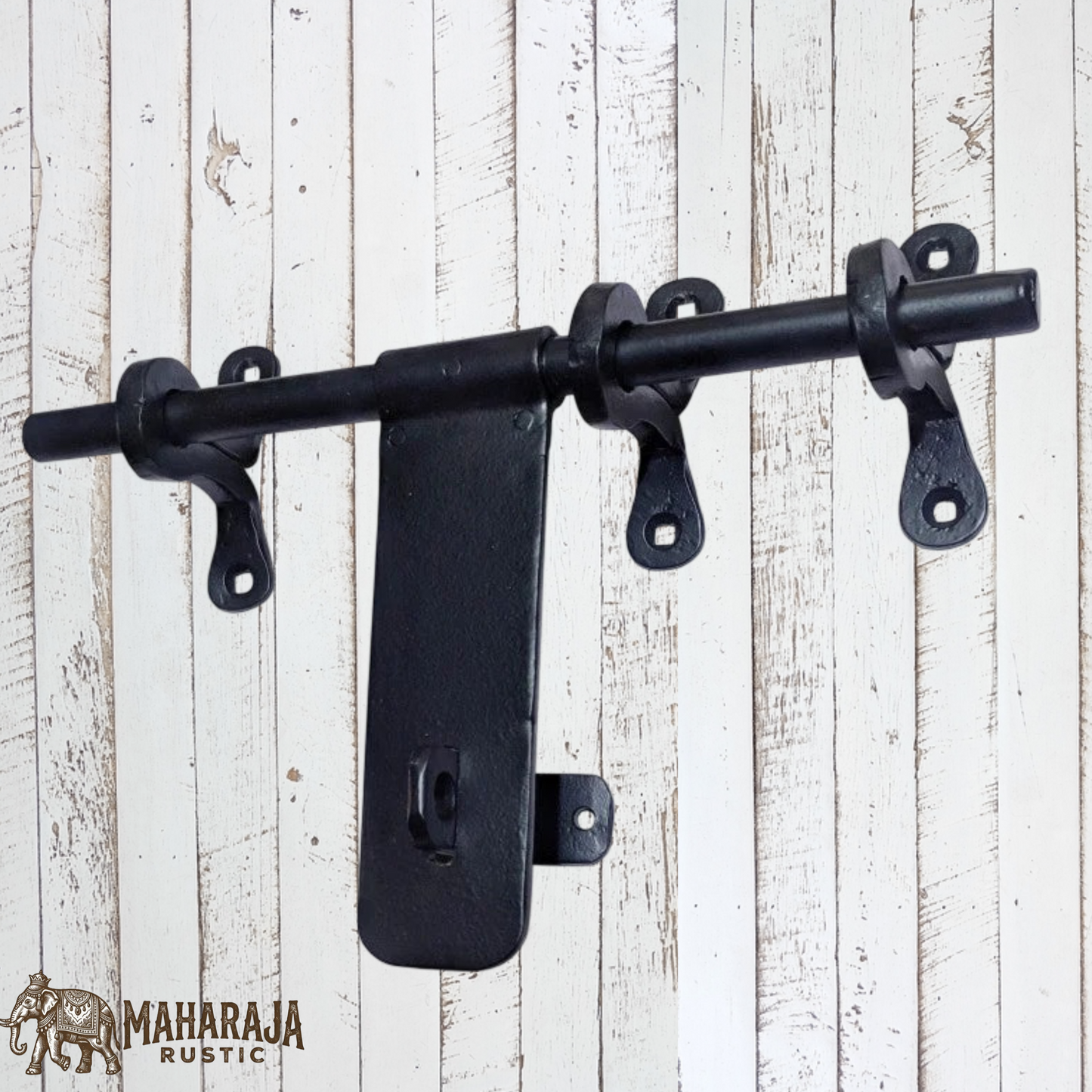 Hand Forged Iron smooth Aldrop Door latch bolt 304mm long