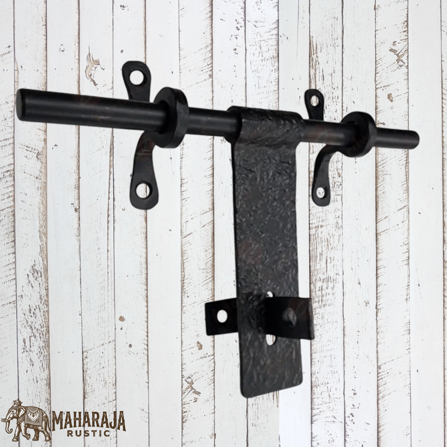 Hand Forged Iron Textured Aldrop Door latch bolt 355mm long