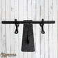 Hand Forged Iron Textured Aldrop Door latch bolt 355mm long