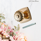 A Costa Sovereign Daisy brass Door knob (3 Finishes)
