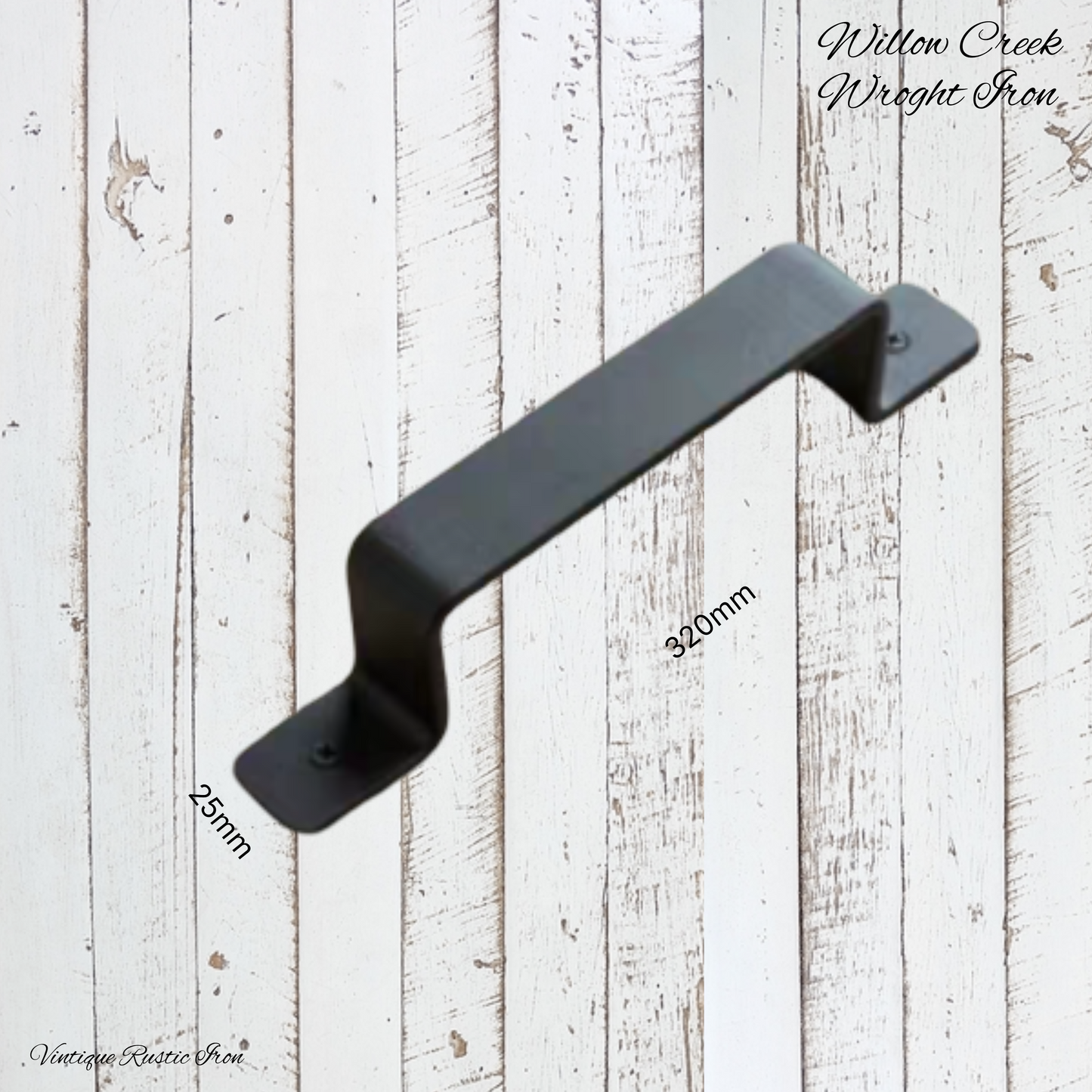 Willow Creek D-handle 320mm black iron handle