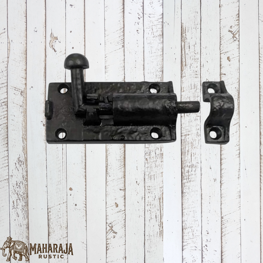 Cast Iron Rustic door or gate Bolt 75mm Long-Rustic beauty (MAJ839)