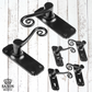 cast iron Monkey Tail Lever Handles Black (3 types)