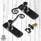 cast iron Monkey Tail Lever Handles Black (3 types)