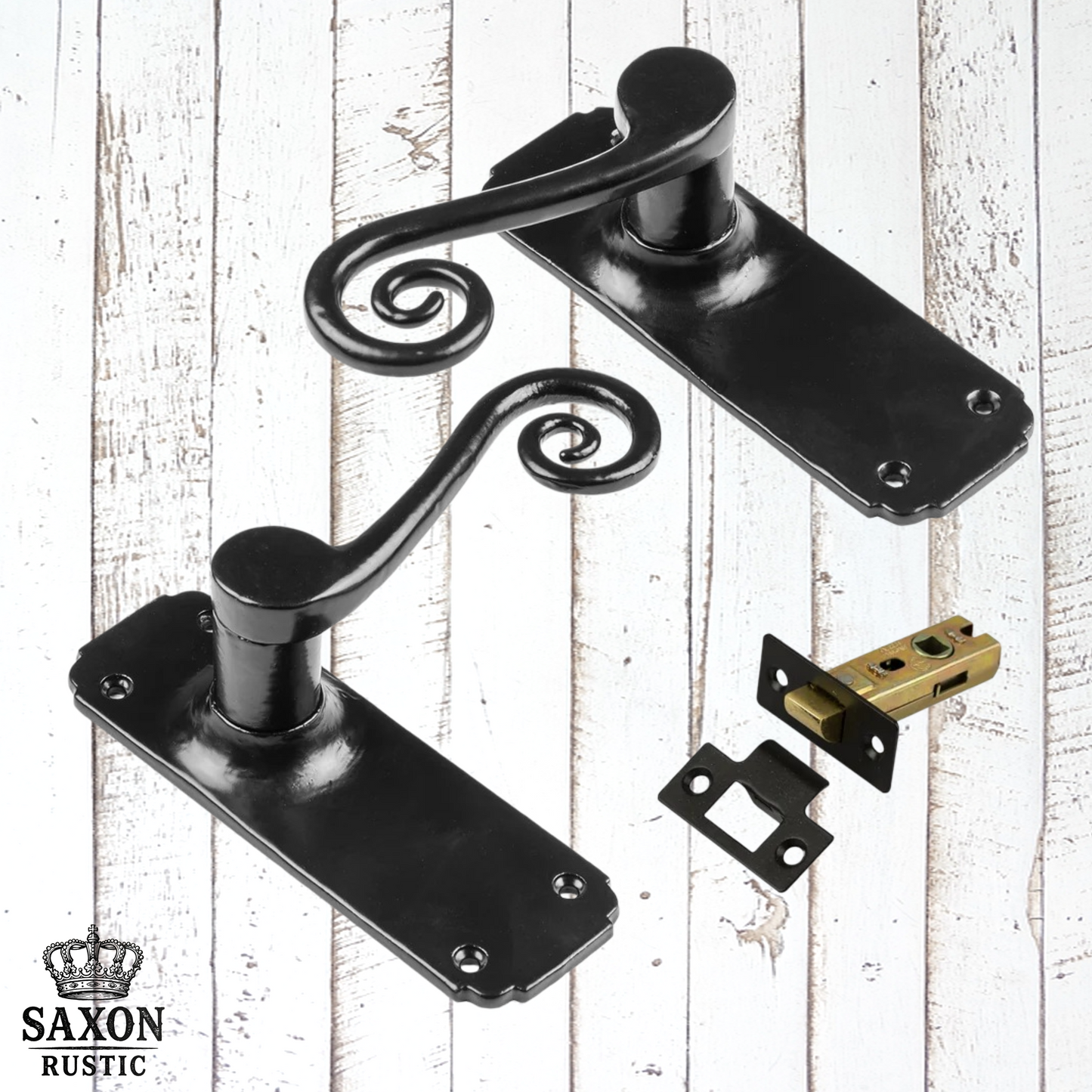 cast iron Monkey Tail Lever Handles Black (3 types)