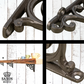 Premium Clear Lacquered Paisley Cast iron shelf bracket 103mm x 92mm