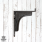 Premium Black Lacquered solid Cast iron shelf bracket 111mmx129mm