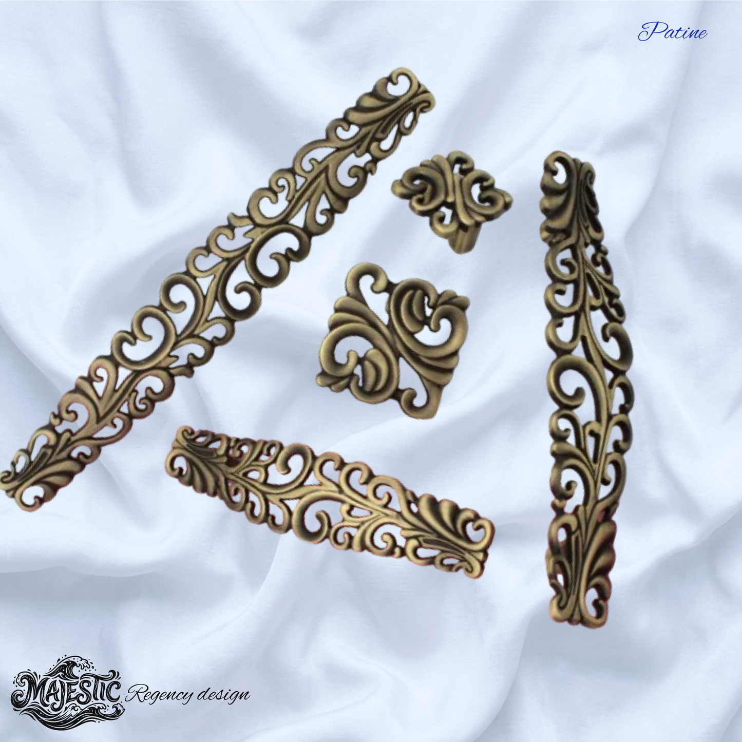 Patene Regency antique design cabinet knob & Handles