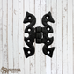 Farmhouse Cast Iron Cabinet Strap H-Hinge -70mm x 47mm (MAJ-843)