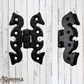 Farmhouse Cast Iron Cabinet Strap H-Hinge -70mm x 47mm (MAJ-843)