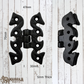 Farmhouse Cast Iron Cabinet Strap H-Hinge -70mm x 47mm (MAJ-843)
