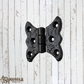Antique Cast Iron Butterfly Cabinet Hinge 53mmx53mm (MAJ-844)