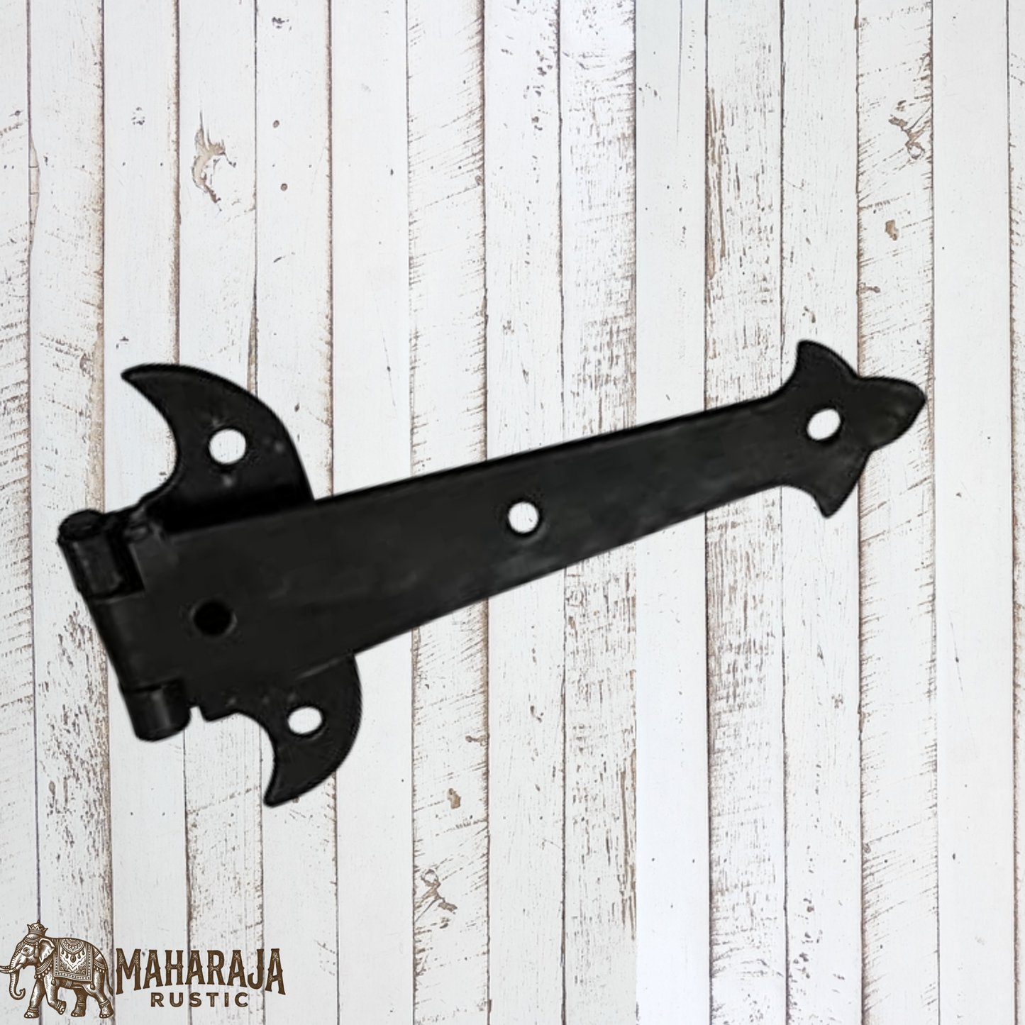 Tudor Rustic cast Iron spear T-Hinge 124mm x59mm (MAJ-845)