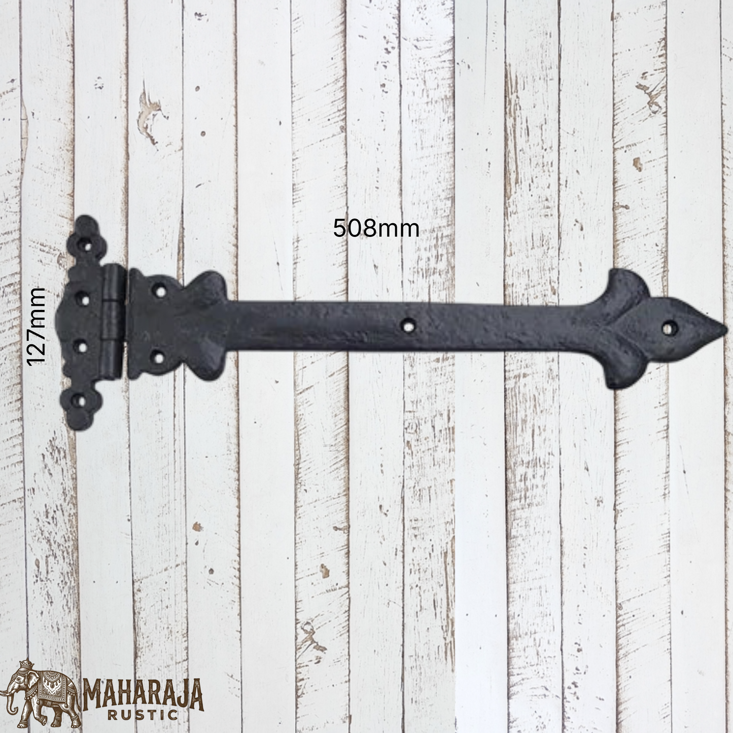 Spear Rustic Jumbo cast Iron spear T-Hinge 508mmx127mm (MAJ-846)