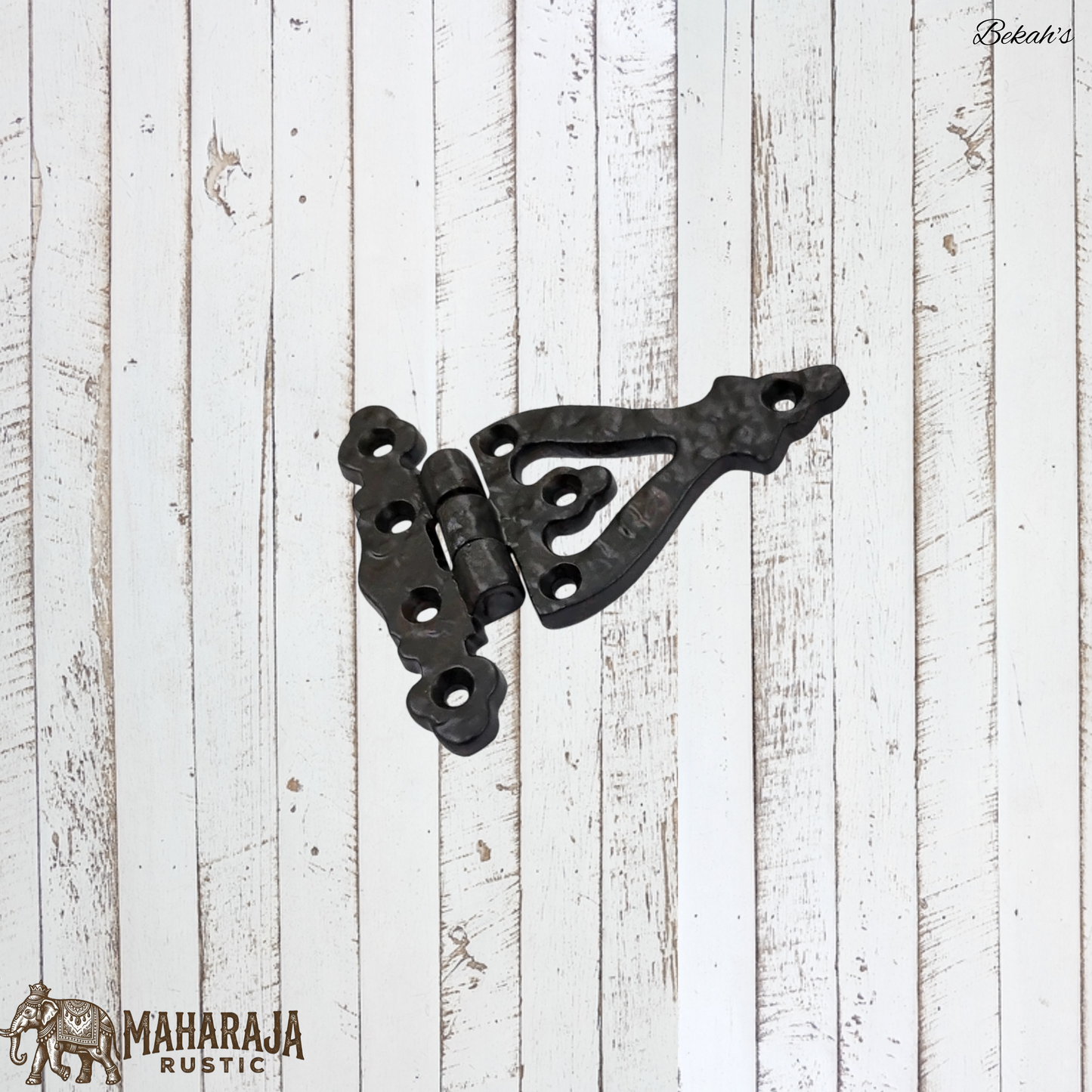 Bekah's Black Antique cast Iron T Hinge 88mm x 74mm (MAJ-848)