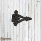 Bekah's Black Antique cast Iron T Hinge 88mm x 74mm (MAJ-848)