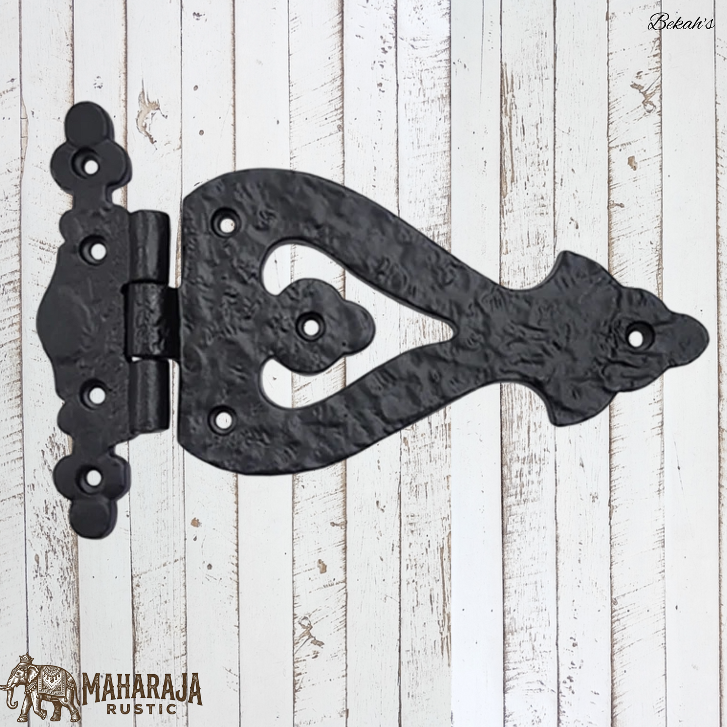 Bekah's Black Antique cast Iron T Hinge 225mmx133mm (MAJ-850)