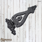 Bekah's Black Antique cast Iron T Hinge 225mmx133mm (MAJ-850)