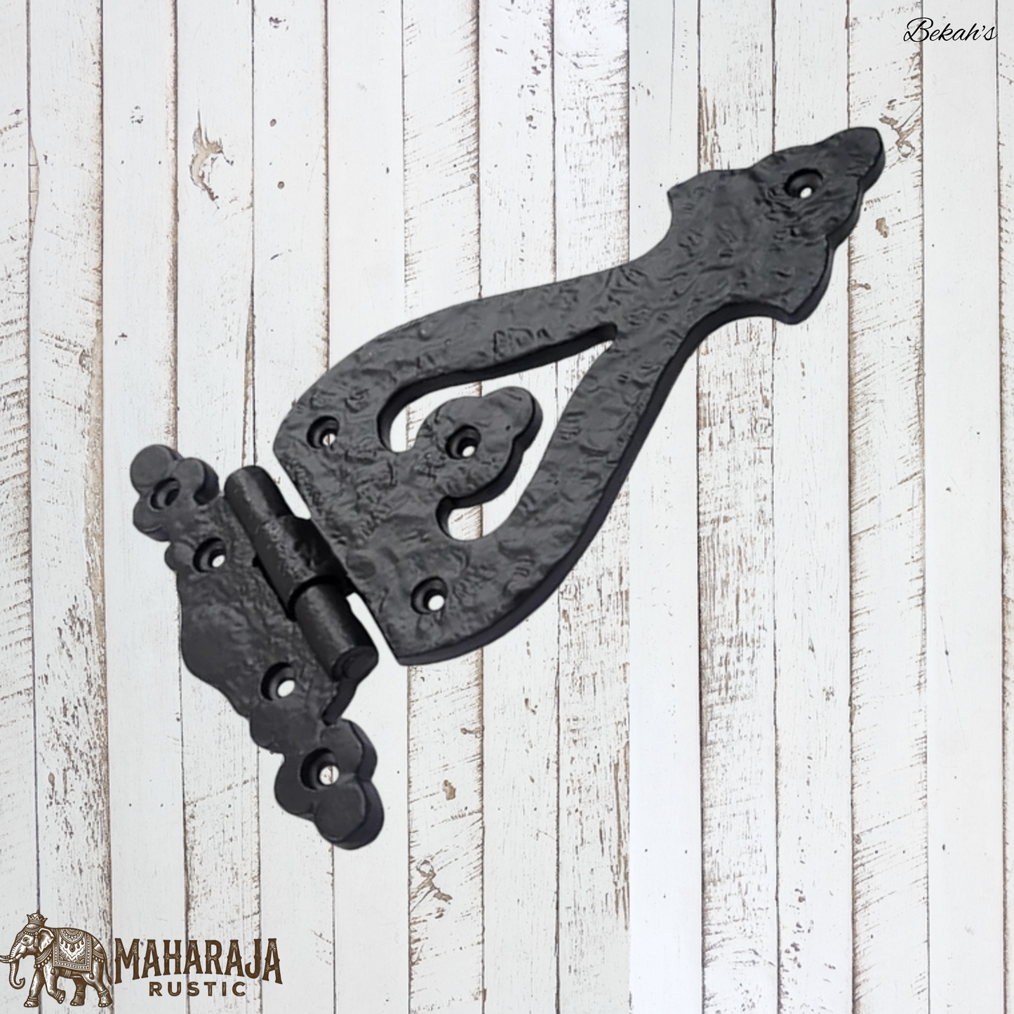 Bekah's Black Antique cast Iron T Hinge 225mmx133mm (MAJ-850)