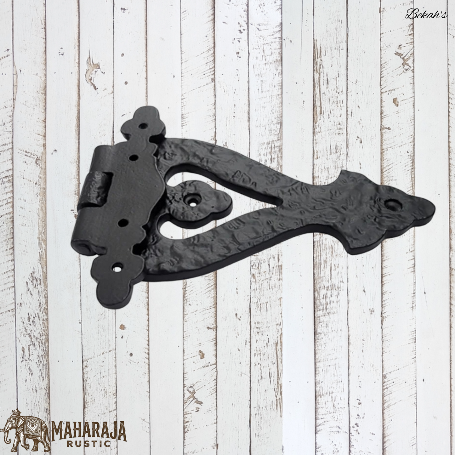 Bekah's Black Antique cast Iron T Hinge 225mmx133mm (MAJ-850)
