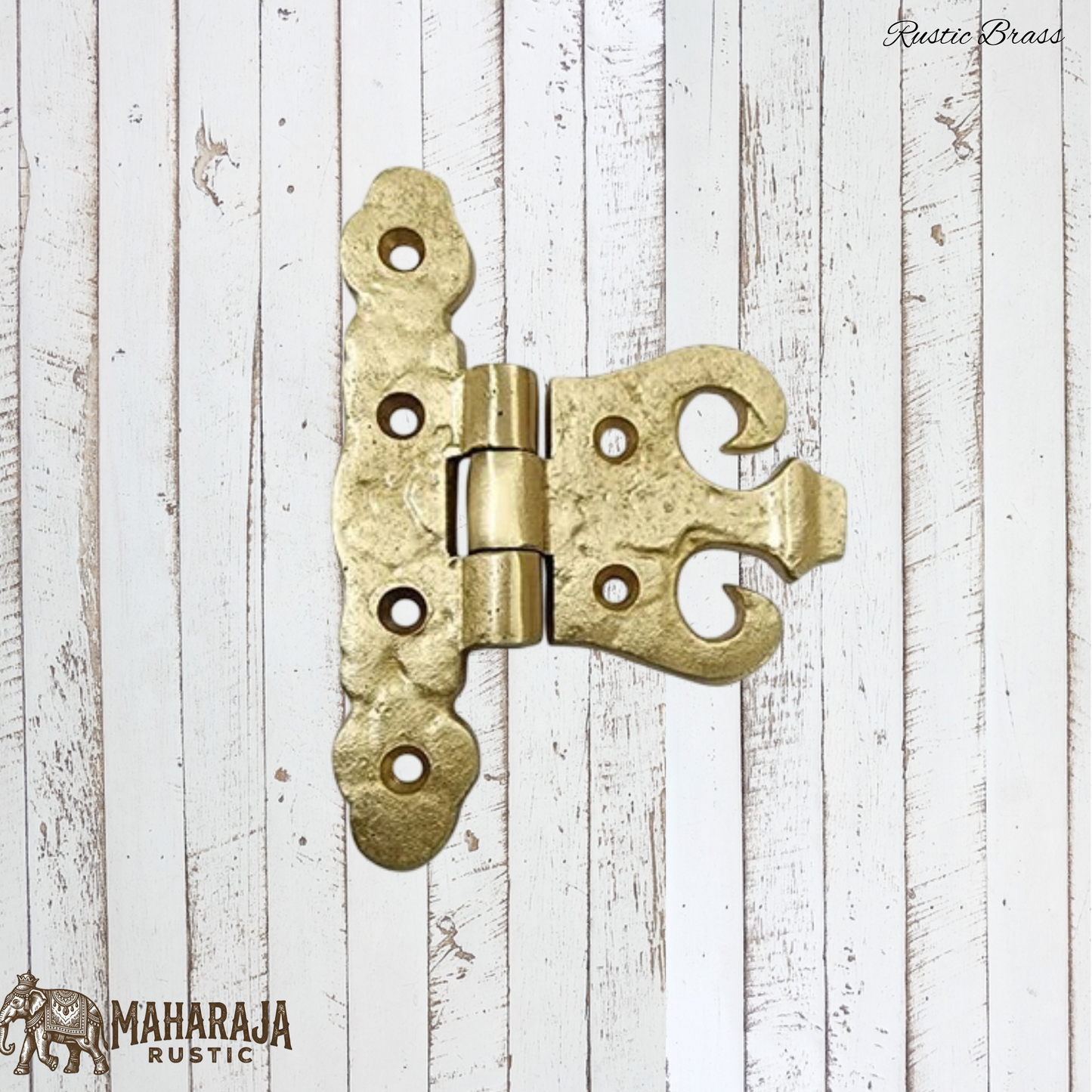 Rustic Heavy Duty Brass Cropped hinge 82mmx110mm (MAJ-853)