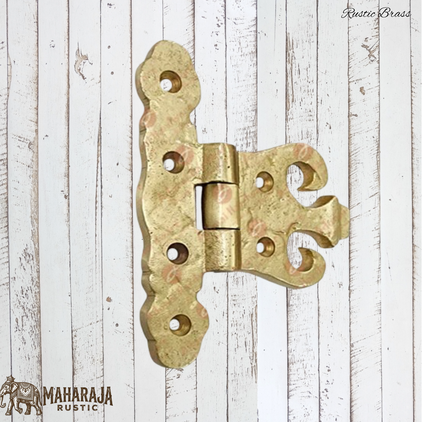 Rustic Heavy Duty Brass Cropped hinge 82mmx110mm (MAJ-853)