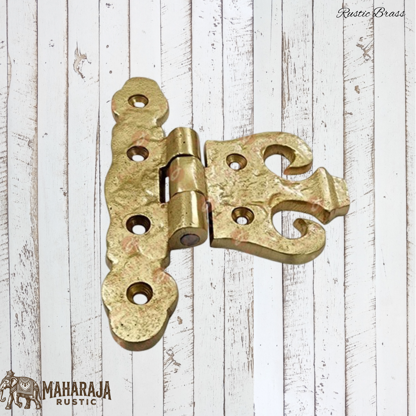 Rustic Heavy Duty Brass Cropped hinge 82mmx110mm (MAJ-853)