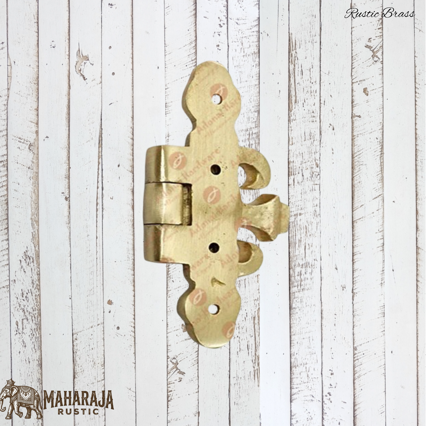Rustic Heavy Duty Brass Cropped hinge 82mmx110mm (MAJ-853)