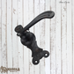 Fleur de lis cast iron Door handle-lever type (MAJ-854) 167mm long