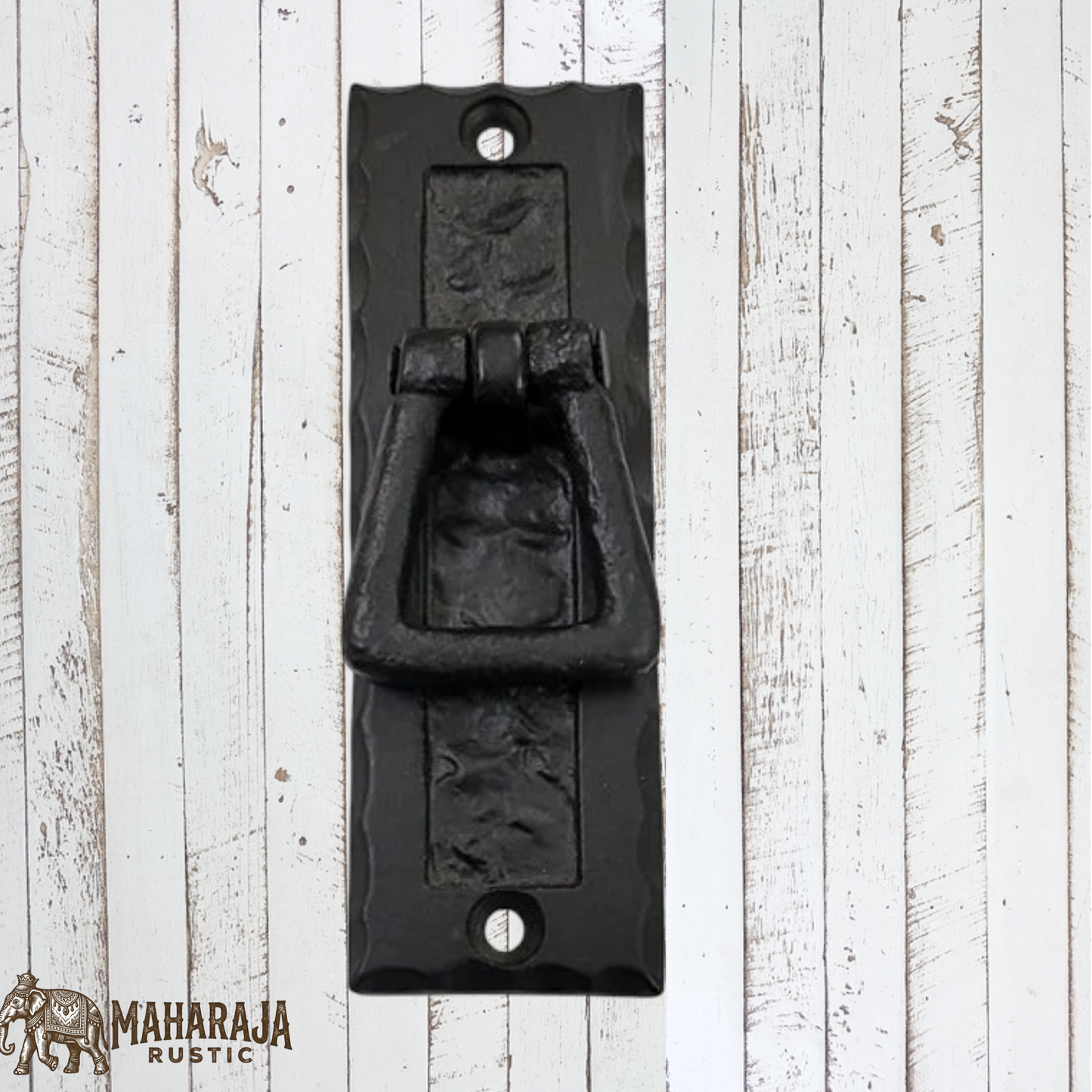 Cast Iron Pendant drop Rectangle cupboard handle (MAJ-856) 101mm x 33mm
