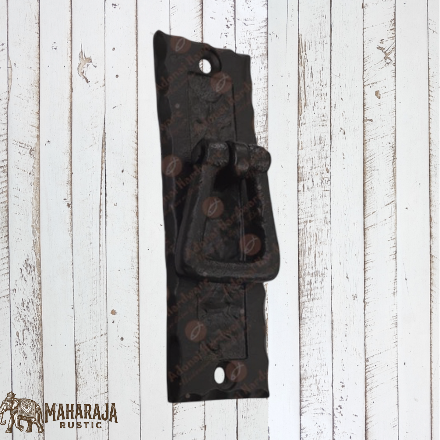 Cast Iron Pendant drop Rectangle cupboard handle (MAJ-856) 101mm x 33mm