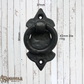 Cast Iron Fleur De Lis Ring drop 80mmx 42mm(MAJ-858)