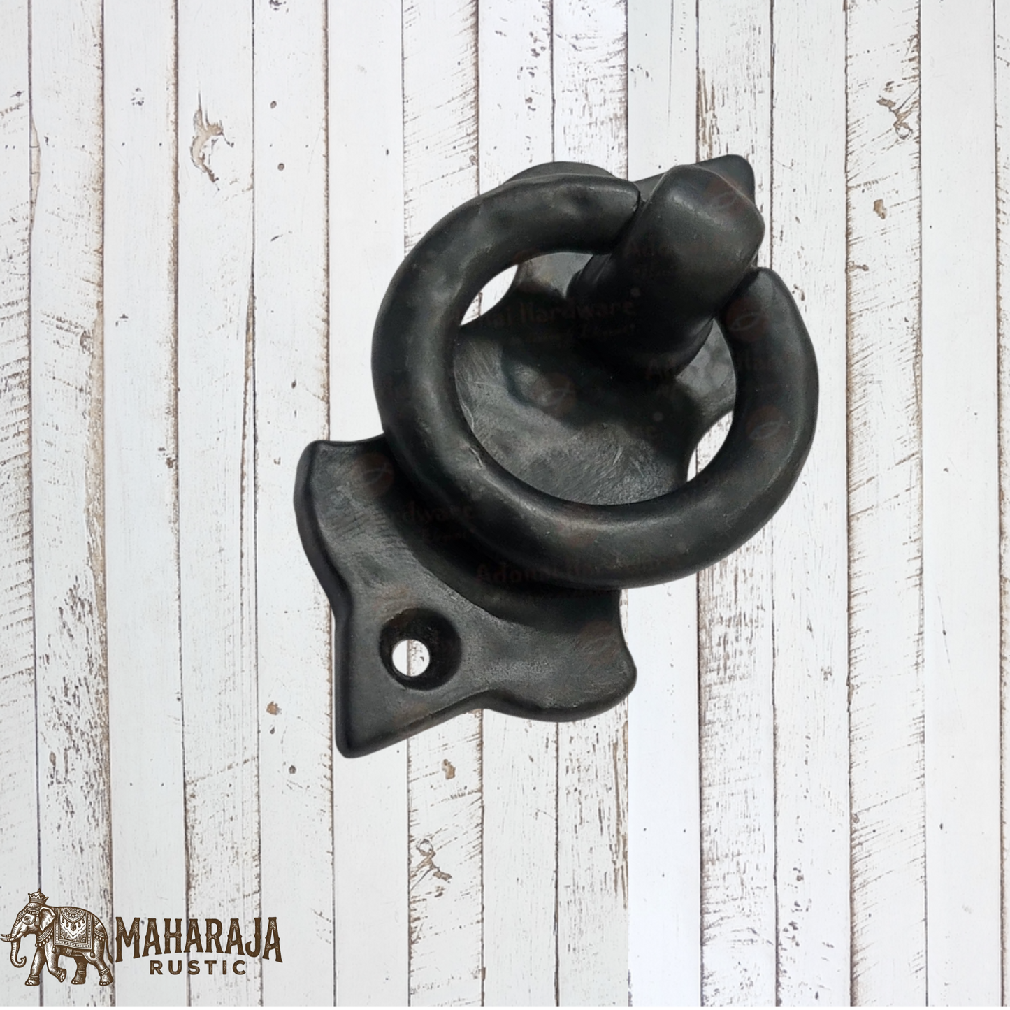 Cast Iron Fleur De Lis Ring drop 80mmx 42mm(MAJ-858)